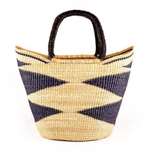 Load image into Gallery viewer, Woven Basket | Navy & Natural