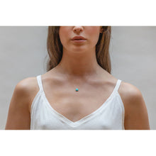 Load image into Gallery viewer, December Fine Cord Birthstone Necklace | Turquoise