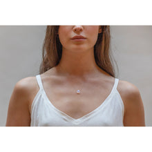 Load image into Gallery viewer, June Fine Cord Birthstone Necklace | Rainbow Moonstone