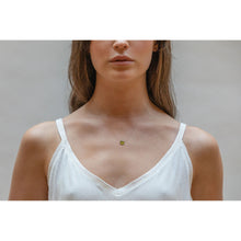 Load image into Gallery viewer, August Fine Cord Birthstone Necklace | Green Peridot