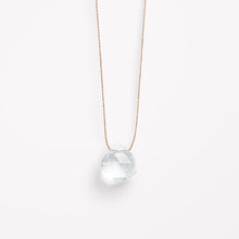 Load image into Gallery viewer, April Fine Cord Birthstone Necklace | Clear Quartz