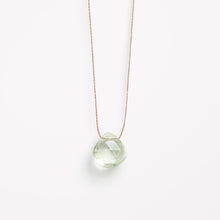 Load image into Gallery viewer, February Fine Cord Birthstone Necklace | Mint Green Amethyst
