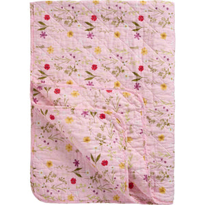 Cotton Throw | Pink Floral