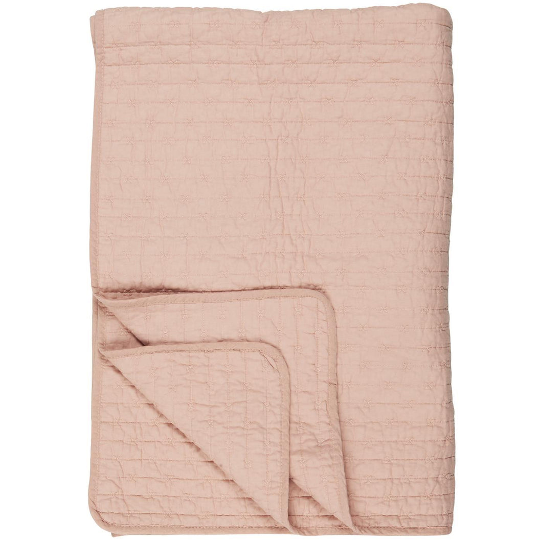 Quilted Throw | Soft Pink