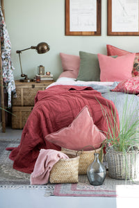 Quilted Throw | Vintage Red