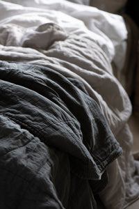 Quilted Throw | Vintage Black