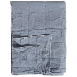 Quilted Throw | Indigo