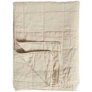 Quilted Throw | Natural