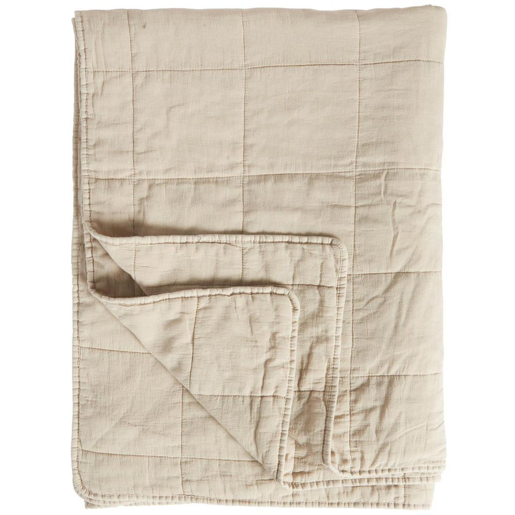 Quilted Throw | Natural