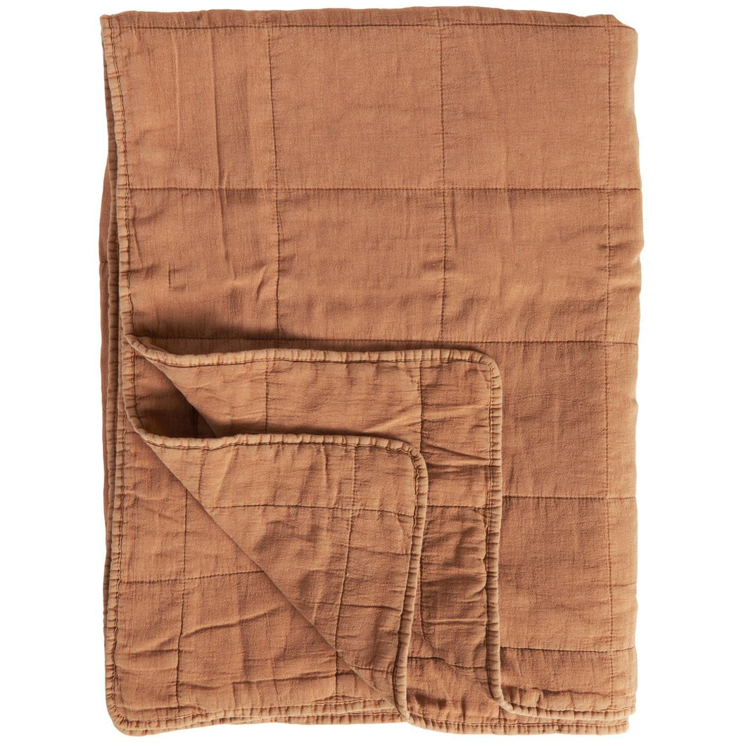 Quilted Throw | Nutmeg