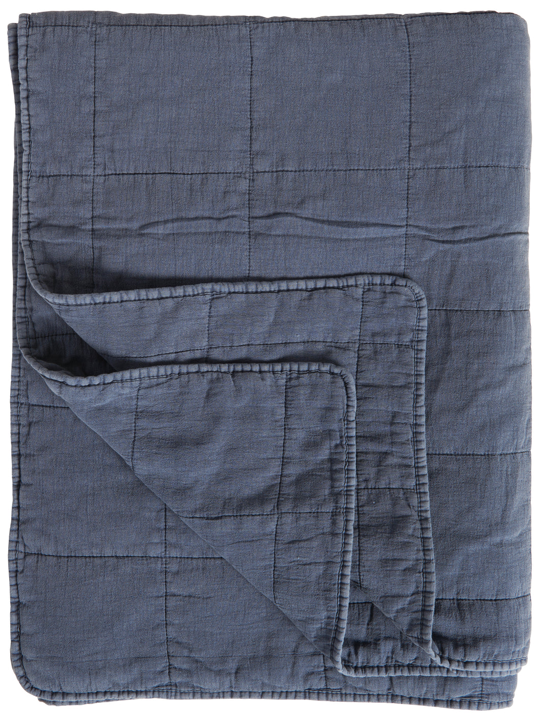 Quilted Throw | Indigo Large