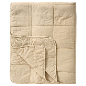 Quilted Throw | Soft Cream