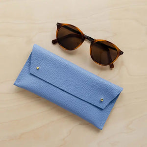 Sunglasses Case | Aqua Leather