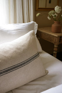 Linen Blend Cushion/Bench Seat Pad - Feather Filled