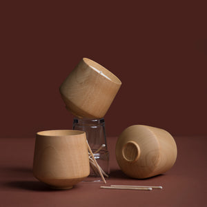 Candle | Wooden Pot
