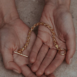 Woven Rope Bracelet | Gold