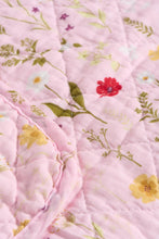 Load image into Gallery viewer, Cotton Throw | Pink Floral
