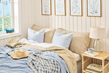 Load image into Gallery viewer, Quilted Throw | Soft Blue Large
