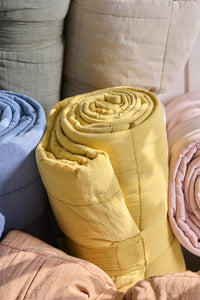 Quilted Throw | Yellow