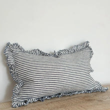 Load image into Gallery viewer, Cushion Linen Stripe | Navy
