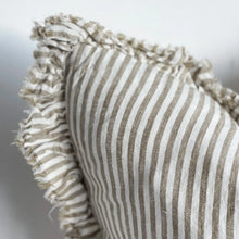 Load image into Gallery viewer, Linen Stripe Cushion | Olive
