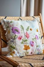 Load image into Gallery viewer, Cushion | Floral Print &amp; Embroidery
