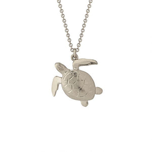 Sea Turtle Necklace | Silver