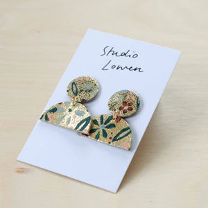 Earrings | Painted Leather