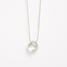Load image into Gallery viewer, February Fine Cord Birthstone Necklace | Mint Green Amethyst
